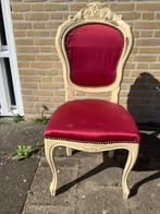 Klassieke rode stoel (klassiek rood antiek stoeltje), Antiek en Kunst, Antiek | Meubels | Stoelen en Banken, Ophalen