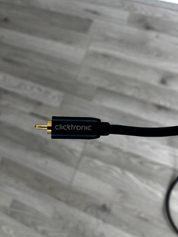 Clicktronic Subwooferkabel – 3 meter beschikbaar voor biedingen