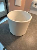Bloempot wit, Tuin en Terras, Bloempotten, Rond, Binnen, Ophalen of Verzenden, Zo goed als nieuw