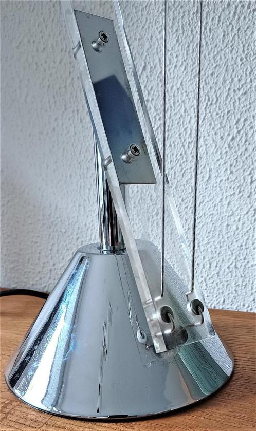 vintage tafellamp - design  van Hustadt Leuchten 70s, Huis en Inrichting, Lampen | Tafellampen, Gebruikt, Minder dan 50 cm, Glas