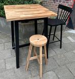 TYBYN BARTAFEL MET TWEE BARKRUKKEN (IKEA), Huis en Inrichting, Ophalen, Zo goed als nieuw