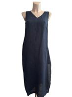 Oska jurk blauw linnen S