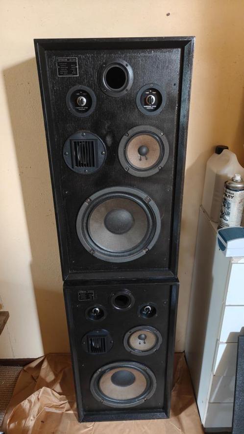 Hitachi HS-420, Audio, Tv en Foto, Luidsprekers, Gebruikt, Front, Rear of Stereo speakers, Minder dan 60 watt, Overige merken