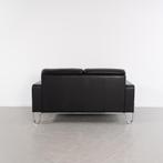1 Gispen Dutch Originals AD2 bank Zwart Leer, Huis en Inrichting, Banken | Bankstellen, Niet ingevuld, Niet ingevuld, Tweepersoons