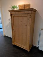 Grenen eendeurskast, landelijke hangkast., Huis en Inrichting, Ophalen, Gebruikt, 100 tot 150 cm, Brocante