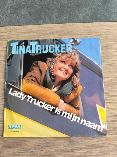 7' vinyl singel van Tina trucker, Cd's en Dvd's, Vinyl | Nederlandstalig, Zo goed als nieuw, Levenslied of Smartlap, Overige formaten