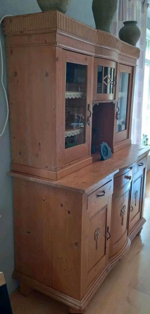 Buffetkast antiek grenen en klein kastje, Huis en Inrichting, Complete inboedels, Ophalen