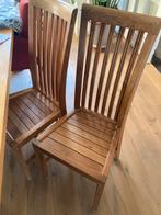 Teak houten stoelen, kunnen ook als tuinstoel 3x, Tuin en Terras, Tuinstoelen, Ophalen, Gebruikt, Teakhout