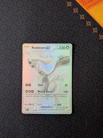 Reshiram GX Full Art #173 Pokemon White Flare MINT beschikbaar voor biedingen