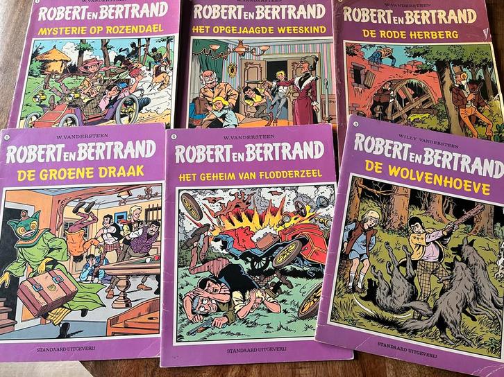 Robert en Bertrand - 6 Albums, Boeken, Stripboeken, Gelezen, Meerdere stripboeken, Ophalen of Verzenden
