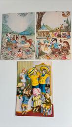 3 kinderkaarten.Verklede poezen,Konijnen,stekelvarken,muizen, Ophalen of Verzenden, Overige thema's
