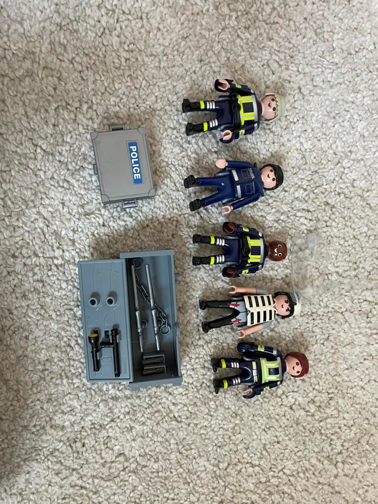 Politie+boef+wapens playmobil, Sieraden, Tassen en Uiterlijk, Ophalen of Verzenden, Zo goed als nieuw, Overige materialen, Overige merken