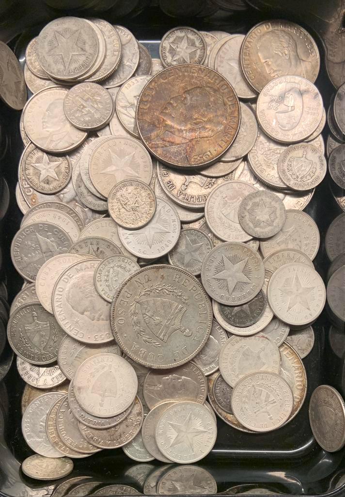 Cuba 1/2 Kilo .900 zilver netto 450 gram puur, Postzegels en Munten, Munten | Amerika, Midden-Amerika, Zilver, Ophalen of Verzenden