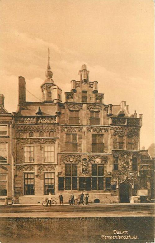 (379-085-003) Delft Gemeenlandshuis, Verzamelen, Ansichtkaarten | Nederland, Zuid-Holland, Voor 1920, Verzenden