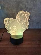 3D led tafellamp unicorn, Ophalen of Verzenden, Nieuw, Lichtbak of (neon) lamp