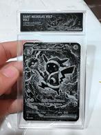 Pikachu wearing Mega Volt Santa - Metal Pokemon Kaart, Ophalen of Verzenden, Zo goed als nieuw, Losse kaart, Foil