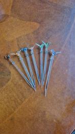 Vintage Murano Cocktail Prikkers Vogels - 7 stuks, Ophalen of Verzenden