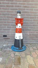 Vuurtoren vloerlamp 92 cm geschikt voor buiten in de tuin, Ophalen, Gebruikt, Kunststof, Minder dan 100 cm