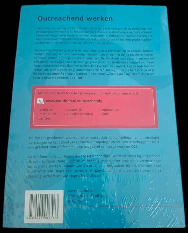 Outreachend werken - Basisboek Social Work HBO, Boeken, Studieboeken en Cursussen, Zo goed als nieuw, HBO, Gamma, Verzenden