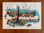 Vintage Prentbriefkaart Haven Tafereel. Voor het Kind., Ophalen of Verzenden, 1960 tot 1980, Gelopen, Kinderen