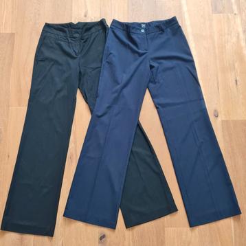 ESPRIT 2x Dames pantalon (maat 36 / S) zwart & donker blauw beschikbaar voor biedingen
