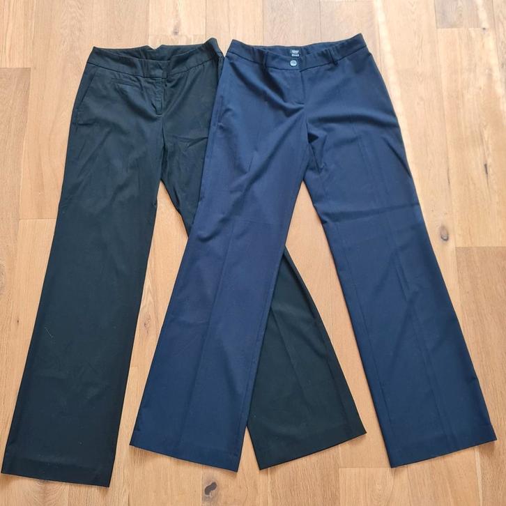 ESPRIT 2x Dames pantalon (maat 36 / S) zwart & donker blauw, Kleding | Dames, Broeken en Pantalons, Gedragen, Maat 36 (S), Zwart