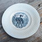 Antiek bord 'Ou est mon chien?'Faiencerie de Gien, Antiek en Kunst, Ophalen of Verzenden