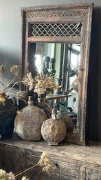 Oude antieke spiegel kast tafel kist kruik pot vaas stoelen, Ophalen of Verzenden