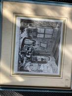 Oude prent: Hugo de Groot's ontsnapping, Antiek en Kunst, Ophalen of Verzenden