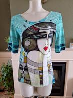 Simply art by Dolcezza top M 38 40 mint turquoise shirt, Maat 38/40 (M), Overige kleuren, Verzenden, Zo goed als nieuw