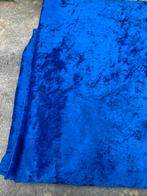 Blauwe fluweel/Velours Lap Stof - 1.40x1.50m, Ophalen, Overige materialen, Blauw, 120 cm of meer