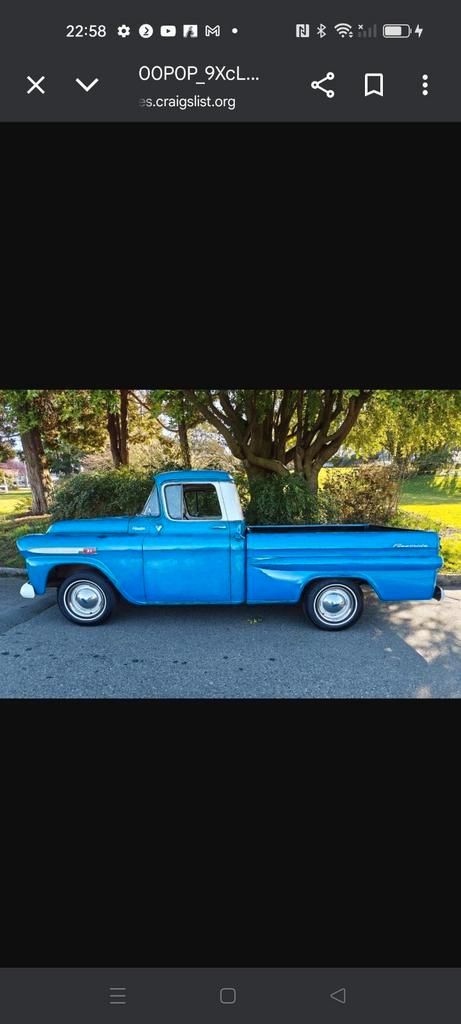 GEZOCHT 58-59 chevrolet truck SHORTBED FLEETSIDE BED, Auto-onderdelen, Klein materiaal, Chevrolet, Ophalen