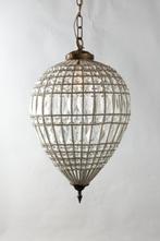 Peervormige Kristallen Hanglamp | Antieke Stijl Kroonluchter, Nieuw, Ophalen of Verzenden, Info@laurierdesign.nl, Laurier Design