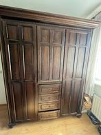3 deurs Kledingkast met 4 lades koloniaal kast, Ophalen, Gebruikt, 200 cm of meer, 150 tot 200 cm