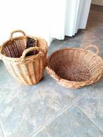 Oma's pieper mandje en poetsmandje, Huis en Inrichting, Woonaccessoires | Schalen en Manden, Gebruikt, Mand, Rond, Ophalen of Verzenden