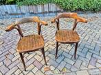 2 café stoeltjes t e.a.b., Huis en Inrichting, Stoelen, Ophalen, Gebruikt, Twee, Bruin