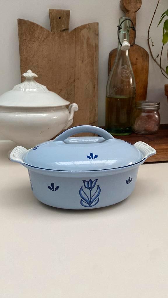 Emaille ovenschaal (gereserveerd voor Rob), Antiek en Kunst, Antiek | Emaille, Ophalen of Verzenden