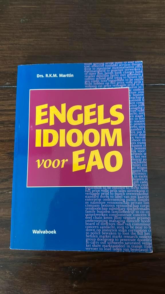 R.K.M. Marttin - Engels idioom voor het EAO, Boeken, Schoolboeken, Zo goed als nieuw, Engels, Overige niveaus, Ophalen of Verzenden