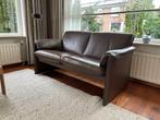 Bank Leolux, leer, bruin, Ophalen, Gebruikt, 150 tot 200 cm, Tweepersoons