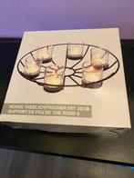 Theelichthouder rond nieuw in doos., Ophalen of Verzenden, Nieuw