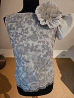 Pauw Top Maat M Lichtgrijs Bloem, Kleding | Dames, Tops, Pauw, Ophalen of Verzenden, Zo goed als nieuw, Grijs