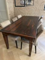 Nog prima eettafel met 6 stoelen, Huis en Inrichting, Tafels | Eettafels, Ophalen, Gebruikt, 100 tot 150 cm, 50 tot 100 cm