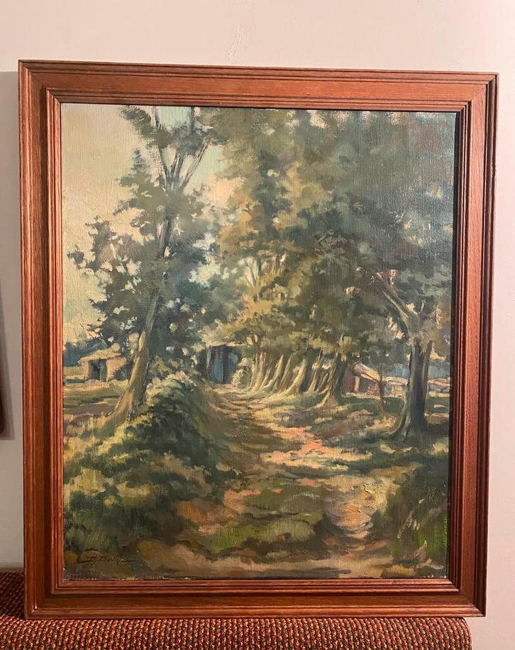 Groot landschap, 1974, Antiek en Kunst, Kunst | Schilderijen | Klassiek, Ophalen of Verzenden