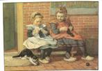 6 Ot & Sien kaarten Ongelopen. C.Jetses, Ophalen of Verzenden, Ongelopen, Kinderen