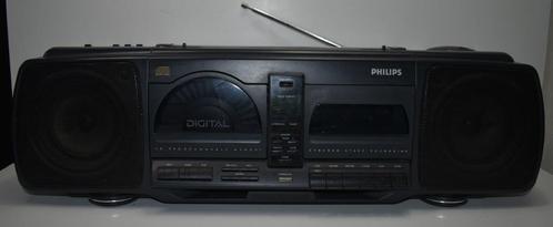 Philips AZ-8102 Boombox Radio/CD/Cassette, Audio, Tv en Foto, Radio's, Zo goed als nieuw, Radio, Ophalen of Verzenden