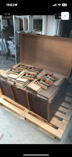 Burcht zuurkool reclame bordjes blik jaren 30 vorige eeuw, Verzamelen, Ophalen of Verzenden, Zo goed als nieuw, Reclamebord