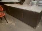 Richmond Interiors tv meubel / dressoir Claremont, travertin, Ophalen, 150 tot 200 cm, Zo goed als nieuw, Minder dan 100 cm