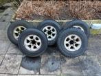 Mitsubishi Pajero wielen 5x, originele velgen, compleet, Ophalen, Gebruikt, 15 inch, 265 mm