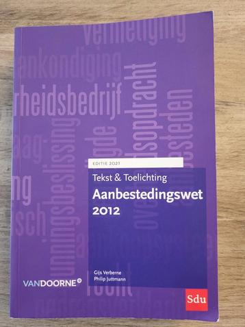 Tekst & toelichting Aanbestedingswet 2012 (2021) beschikbaar voor biedingen
