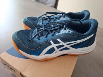 Asics sportschoen Upcourt blauw maat 37,5 unisex als nieuw  beschikbaar voor biedingen
